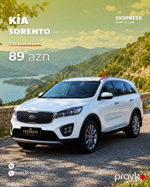 Günlük, Kia, Depozitsiz — Bakı