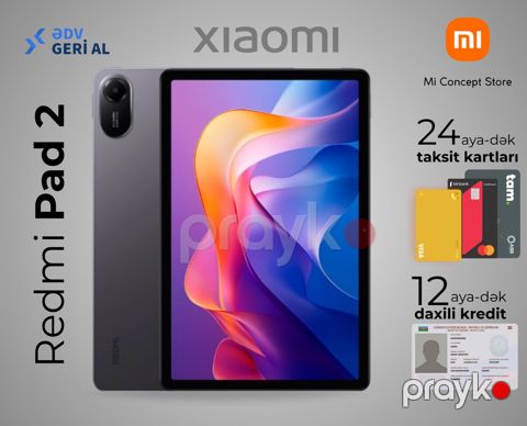 Xiaomi Redmi Pad 2 Graphite Gray 256GB/8GB — Bakı