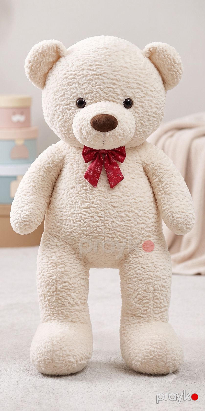 Yumşaq oyuncaq Krem, Peluş, Ağ, 6+, 90 sm — Yumşaq oyuncaqlar, Bakı (3)