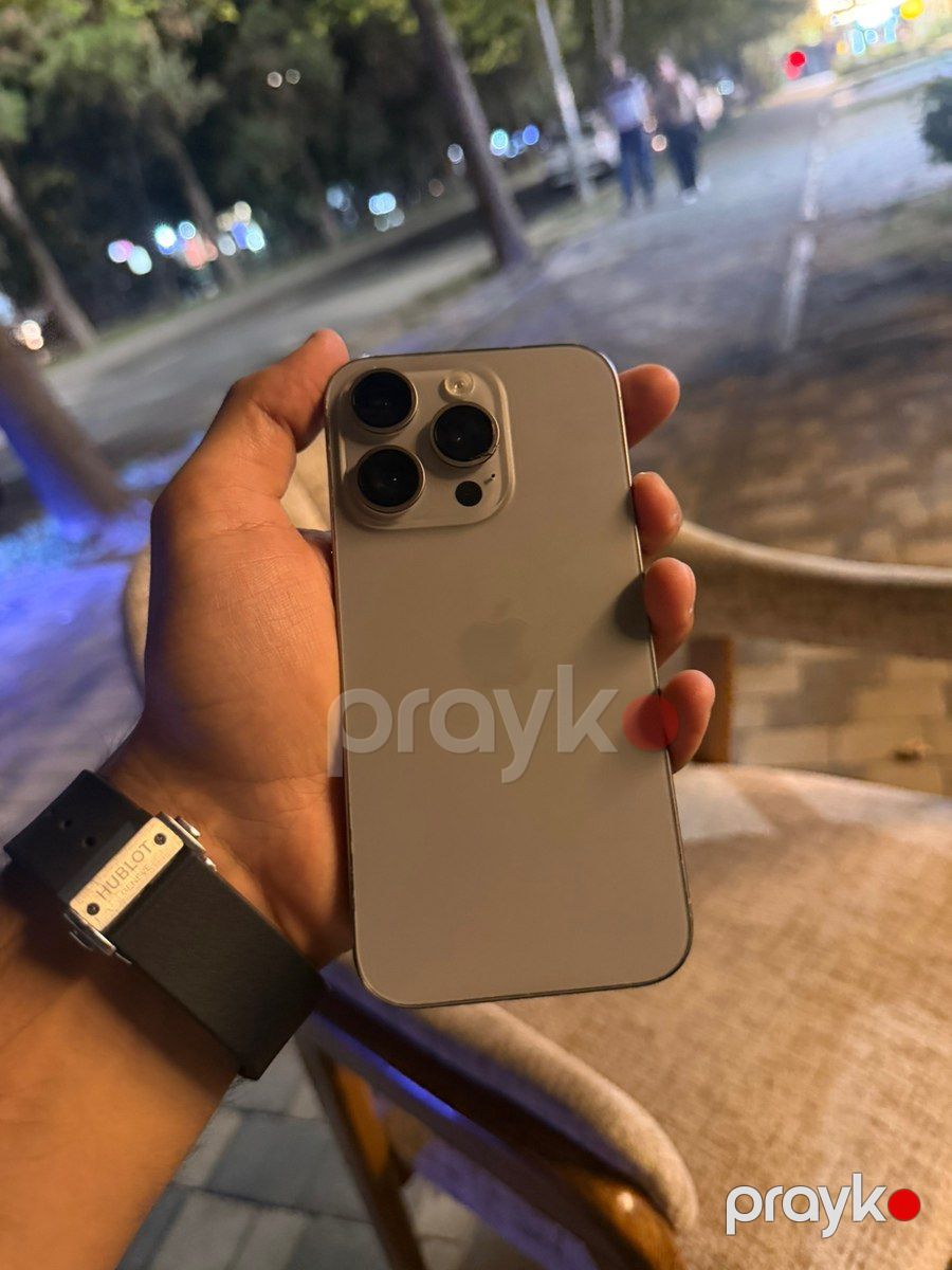 Apple iPhone 15 Pro Natural Titanium 128GB/8GB — Smartfonlar, Bakı (2)
