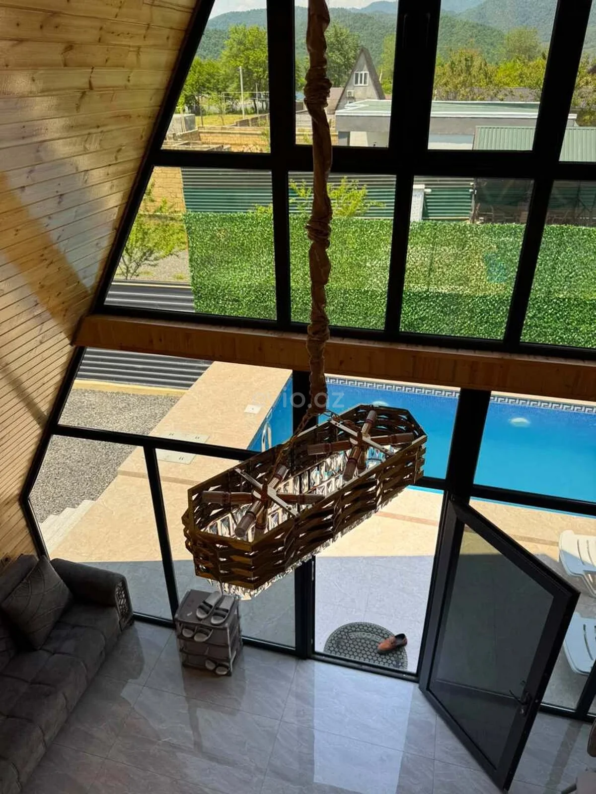 Kirayə 2 otaqlı A-frame Qəbələdə — Ev, villa, Qəbələ (8)