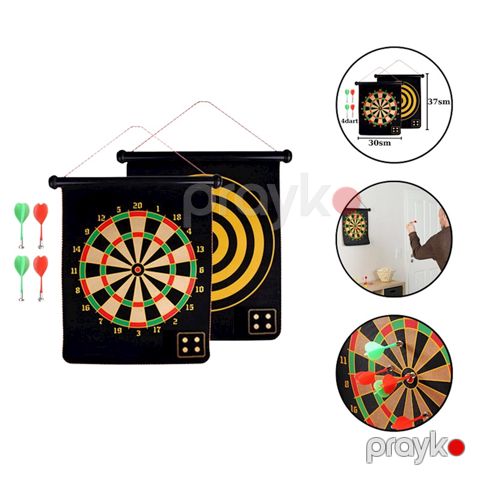 Mizraqlar ilə maqnitli darts 1182, 37x30 sm, 4 mizraq, Qara — Bakı