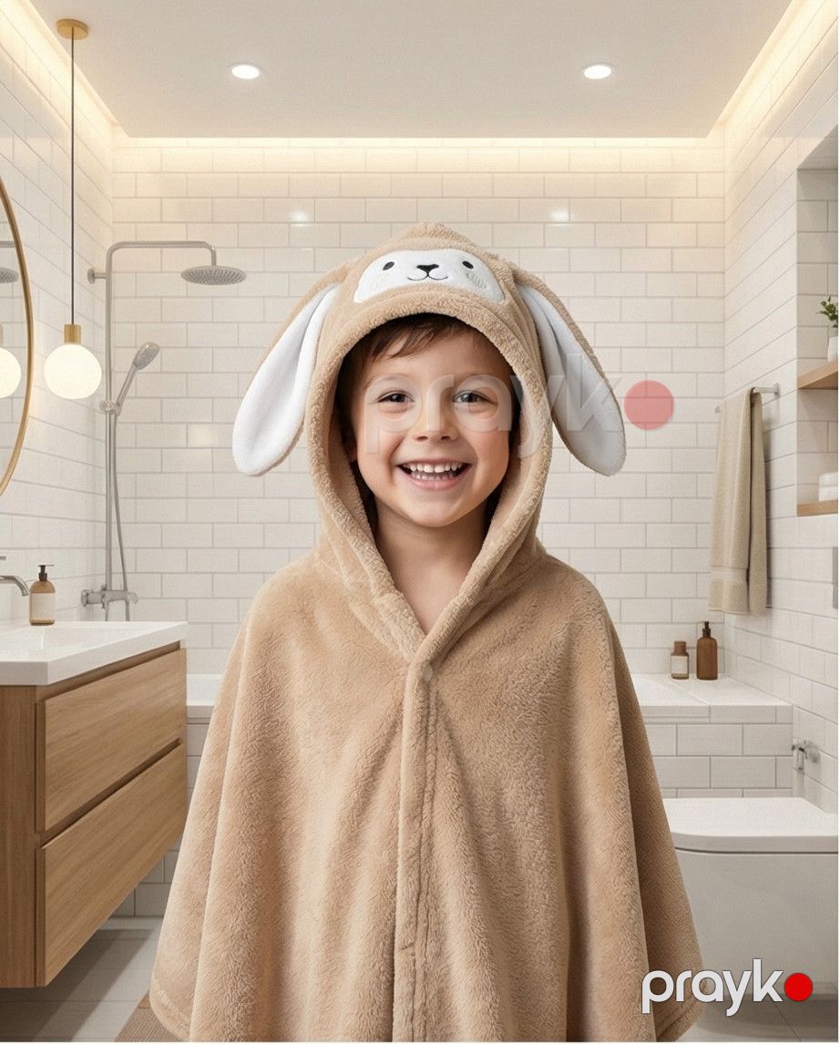 Oğlanlar üçün hamam xələti 3953, bej, mikrofibra, ölçü 3-6 yaş — Mallar, Bakı (3)