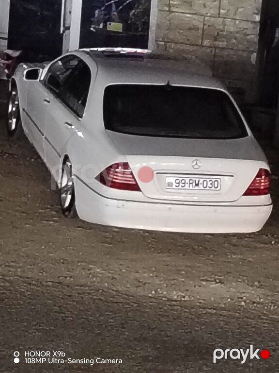Mercedes S 320, 3.2 L, 1999 il, 284 645 km — Avtomobillər, Bakı (3)