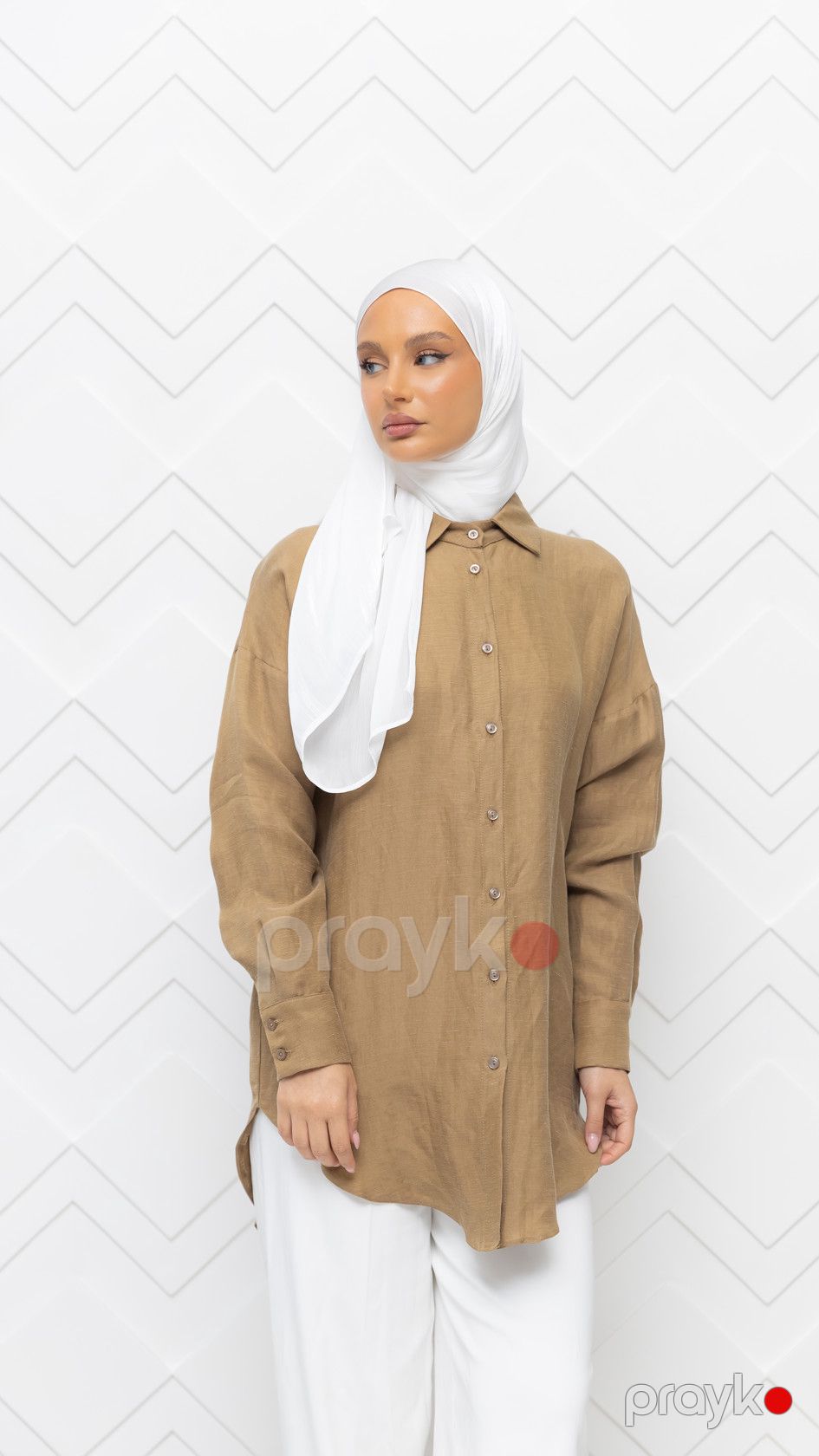 Uzunqol köynək qadınlar üçün E001, kətan, sarı, ölçü 44 — Mallar, Bakı (2)