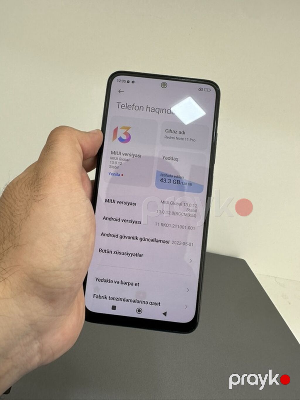Redmi Note 11 Pro, 128 GB, rəng - Boz, İki sim kartlı — Xiaomi, Bakı (3)