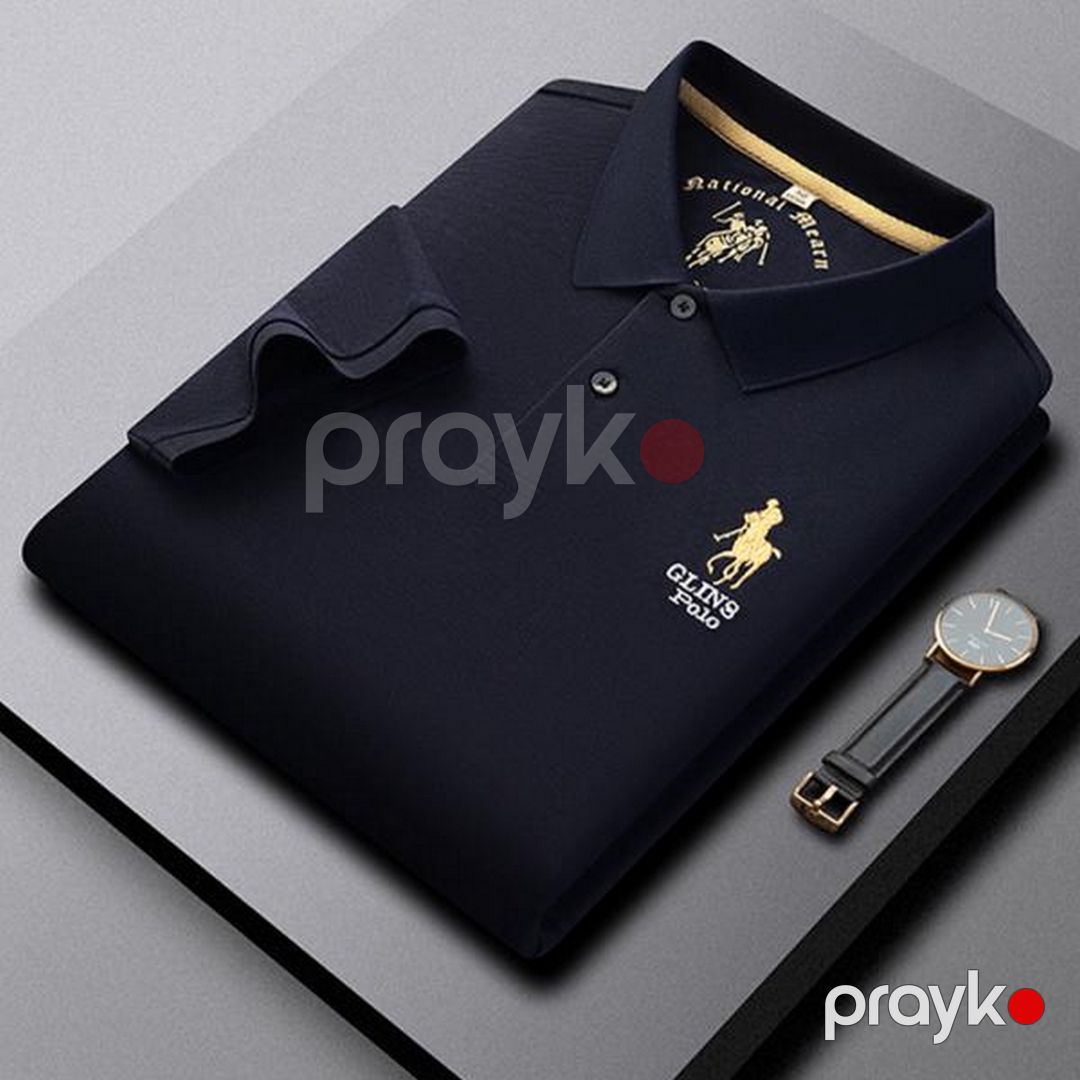 Kişilər üçün polo köynək EB_1413, pambıq, qara, ölçü L — Mallar, Bakı (3)