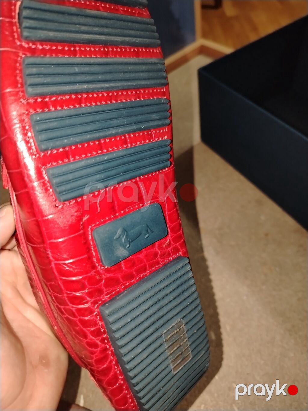 Qırmızı rəngli kişi loaferləri – Harmont & Blaine - Model: Loafer — Mokasin, Bakı (6)
