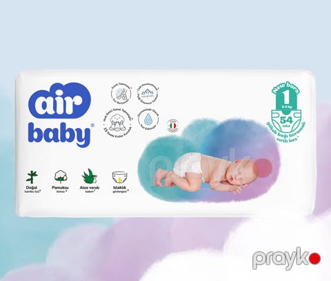 Uşaq bezi Air baby Jumbo, 1 (Newborn), 54 əd, 2-5 kq — Bakı