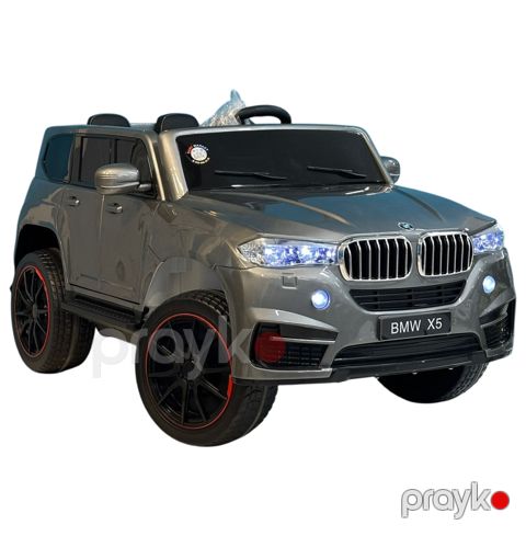 Uşaq elektrik avtomobili BMW x5 8648 4x4, boz — Bakı