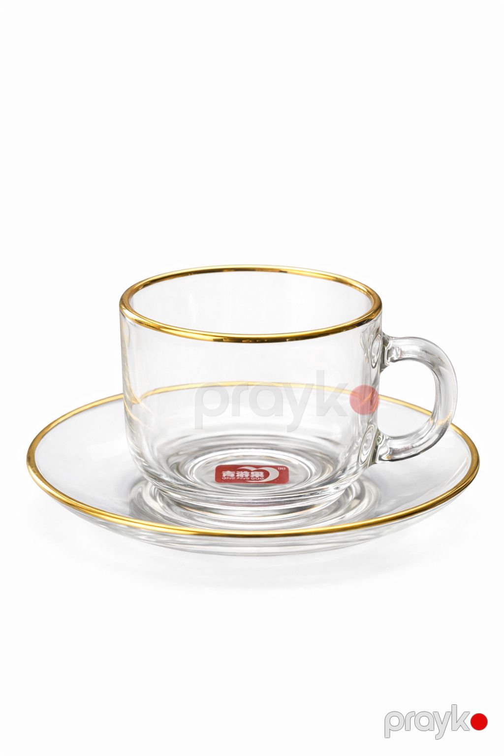 Qəhvə dəsti Deli Glass, şüşə, 6 nəfərlik, 12 parça, şəffaf — Mallar, Bakı
