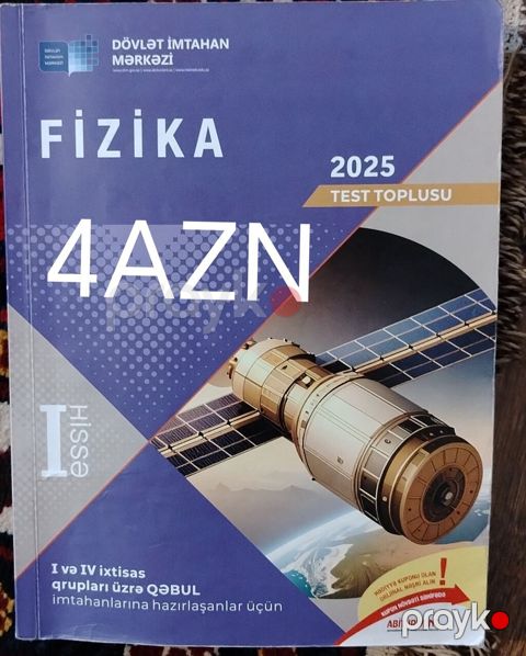 Fizika 1 Hissə test toplusu 2025 - 4 AZN — Masazır