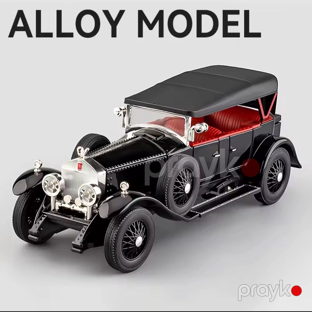 Maşın 1:24 Rolls Royce Phantom 1925 F35-457, qara, 20x7.5x6 sm — Mallar, Bakı (2)