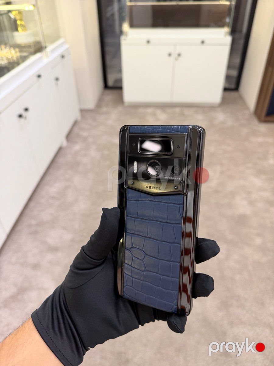 Vertu Metavertu 2 Max Alligator Skin Blue 512GB/12GB — Smartfonlar, Bakı (7)