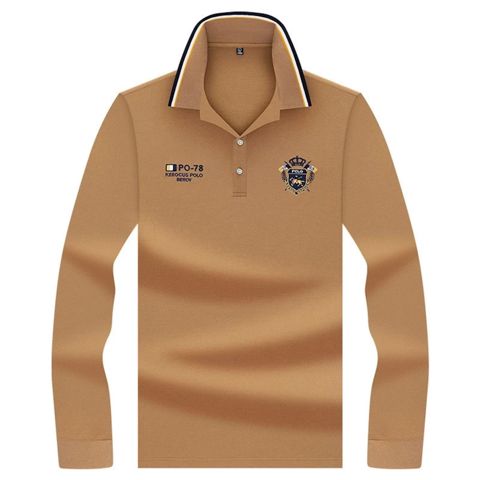 Kişilər üçün polo 57-801, qəhvəyi, pambıq, ölçü 4XL — Bakı