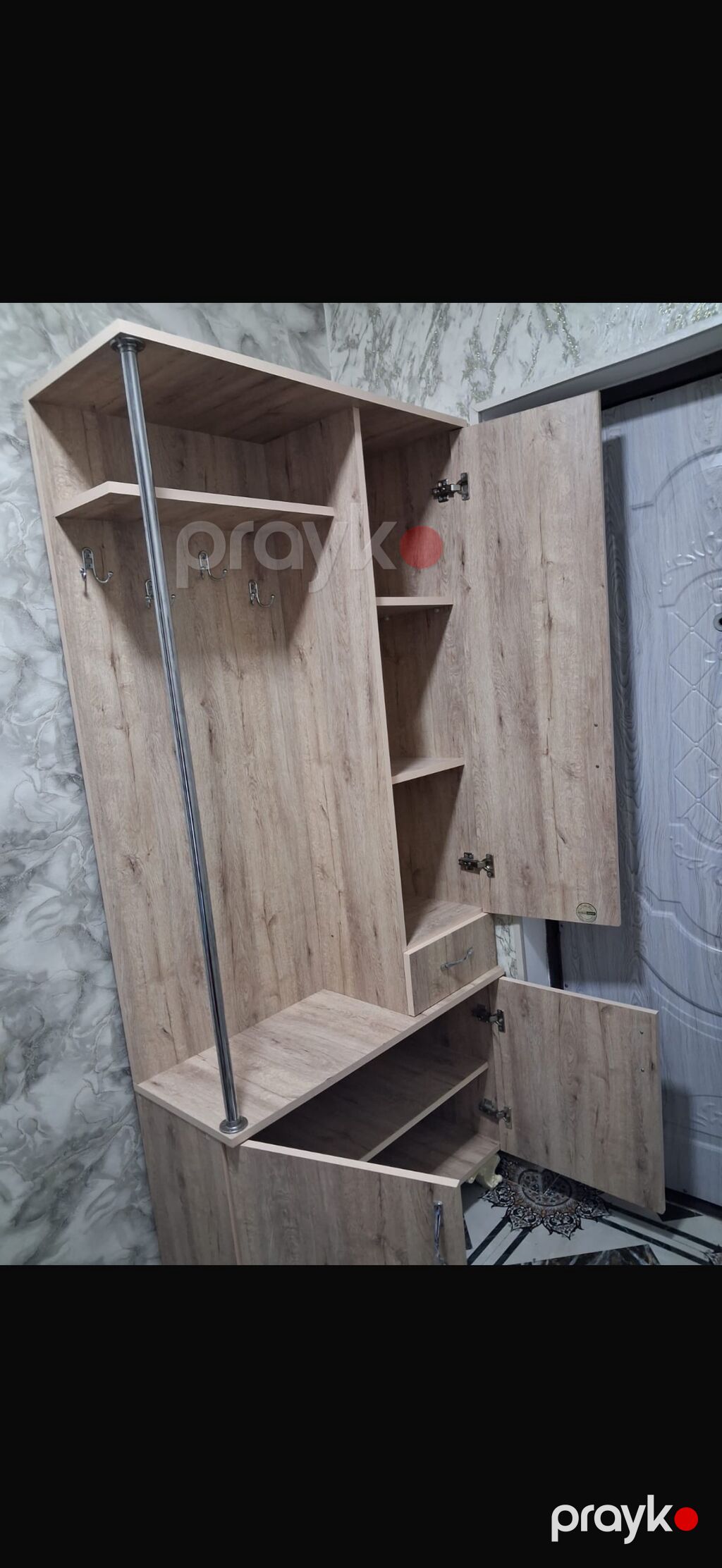 İşlənmiş, 2 qapılı, Güzgülü, Açılan, Künc dolab — Xol üçün, Bakı (3)