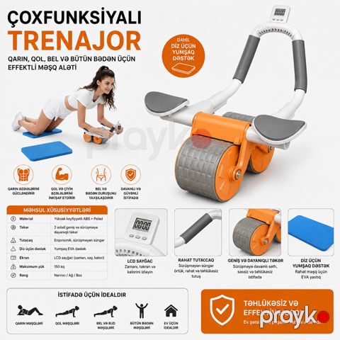 Çoxfunksiyalı trenajor No brand, Bel, Kürək, Çiyinlər, Sinə, Qarın, 125 kq — Bakı