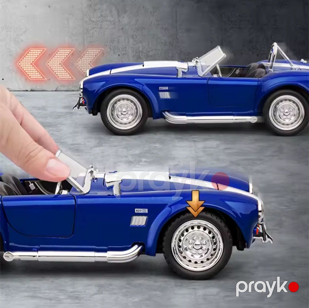 Maşın 1:24 Ford Shelby Cobra 427 Roadster 1965 S/C, göy — Mallar, Bakı (2)