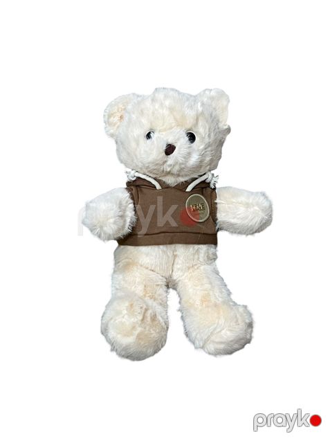 Yumşaq oyuncaq FSY-12057, peluş, ağ/qəhvəyi, 35 sm — Bakı