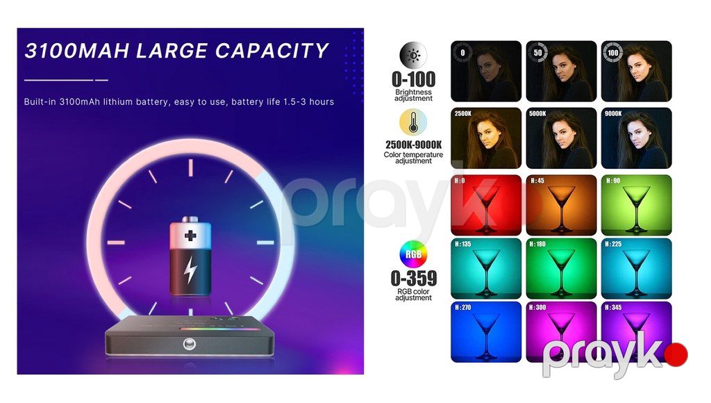 RGB LED işıq "Ulanzi VL120" — Foto və video texnikası, Bakı (6)