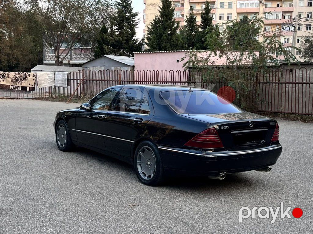 Mercedes S 500, 5.0 L, 2001 il, 500 000 km — Avtomobillər, Sumqayıt (4)