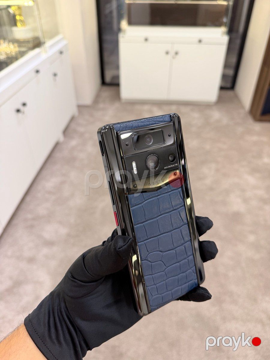 Vertu Metavertu 2 Max Alligator Skin Blue 512GB/12GB — Smartfonlar, Bakı (6)