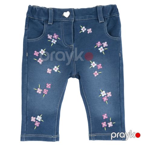 Qızlar üçün gündəlik şalvar Chicco 9016866000000-85, mavi, pambıq/polyester/elastan, ölçü 4 yaş - 8051700345641 — Bakı