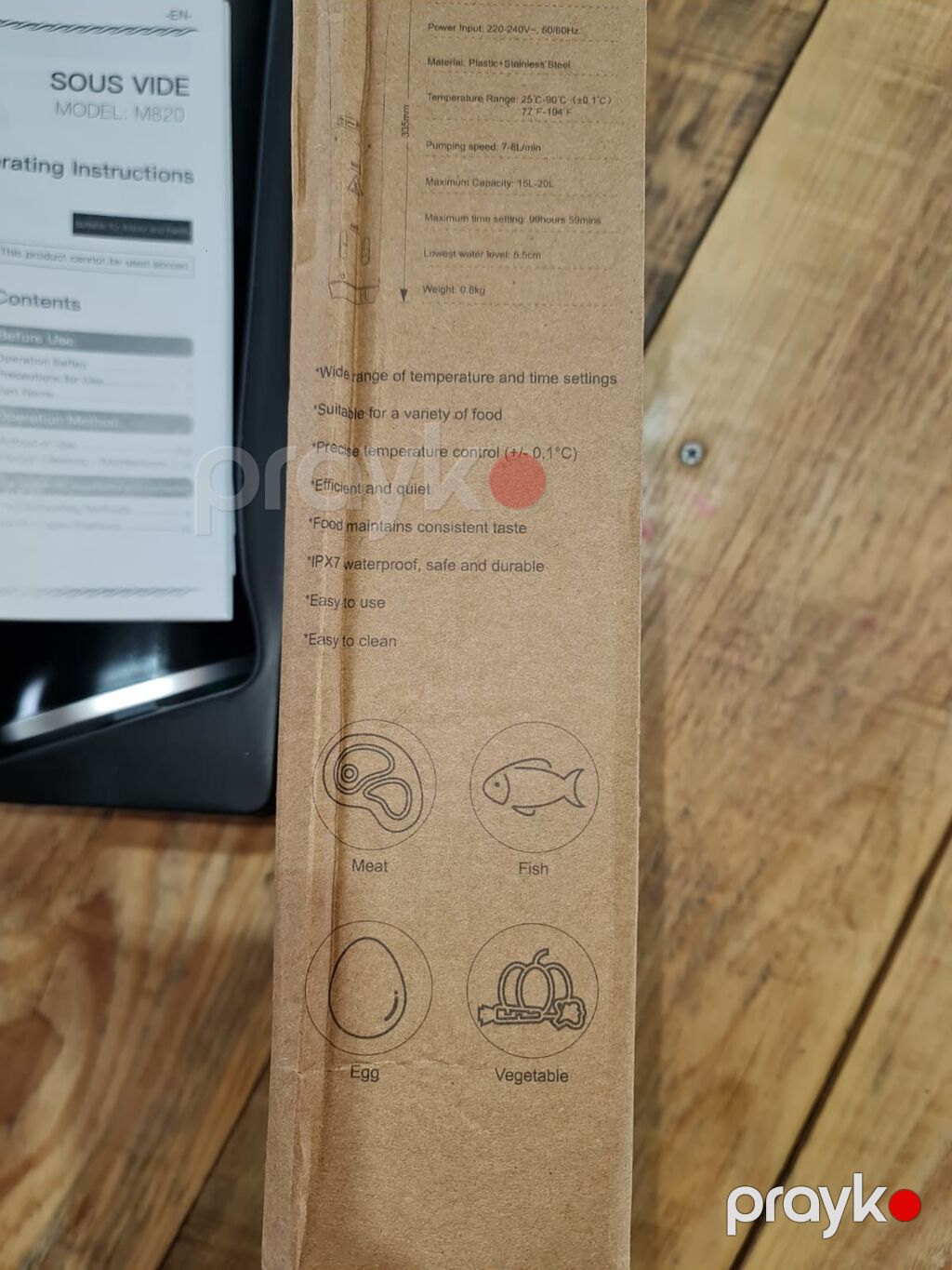 Sous Vide Xüsusiyyətlər: - Giriş gərginliyi: 220–240V, 50/60Hz — Digər mətbəx texnikası, Qusar (4)