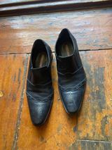 Ferromen kişi ayaqqabıları - Model: slip-on klassik - Rəng: qara — Туфли