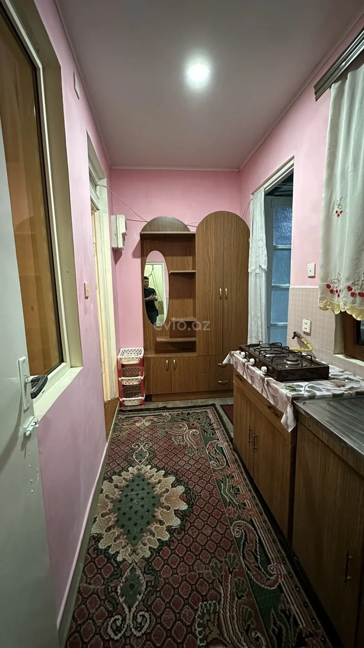 Kirayə 1 otaqlı həyət evi Nərimanov rayonunda — Ev, villa, Bakı (4)