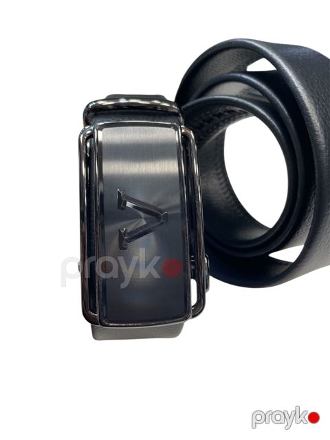 Kişilər üçün kəmər BB101, qara, dəri, ölçü 130