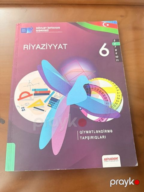 Məhsul: Riyaziyyat – 6 (Qiymətləndirmə tapşırıqları) Nəşriyyat: Dövlət — Bakı