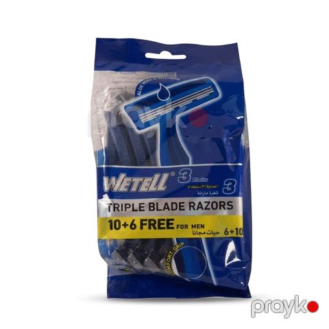 Birdəfəlik ülgüc Wetell Triple Blade, 16 ədəd — Bakı