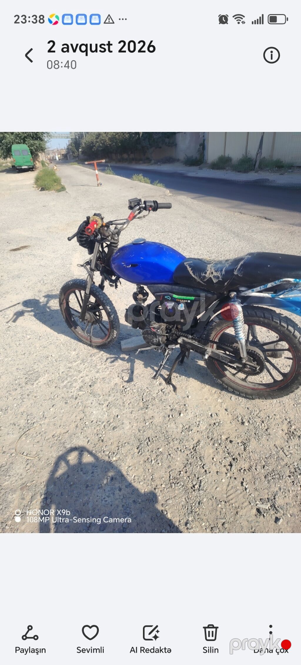 M50 110 kub motonun 1 dene pırabelmi var karopka yıqılmadı 100 150 — Motosikletlər, Mehdiabad (3)