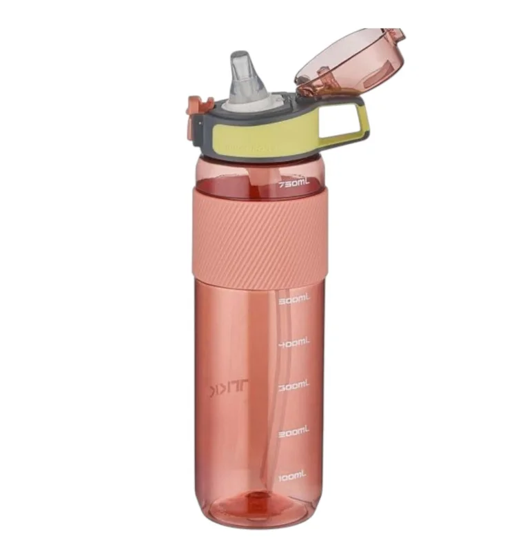 İdman su qabı WS1290, qırmızı/şəffaf, 1000 ml — Bakı