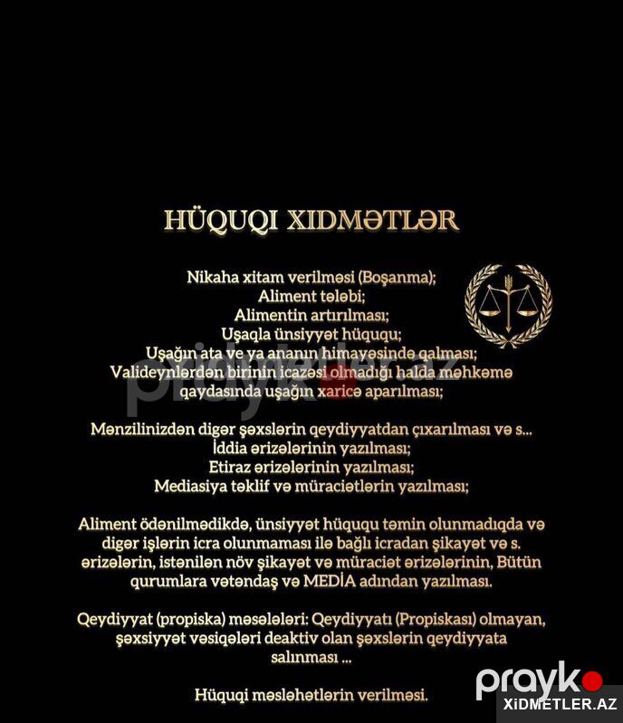 Hüquq məsləhətlər xidməti — Hüquqi xidmətlər, Bakı (2)