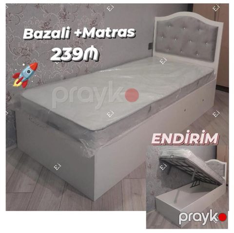 Yeni, Təknəfərlik çarpayı, Bazalı, Matras ilə, Siyirməsiz — Digah
