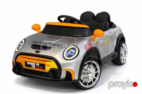 Uşaq elektrik avtomobili ABC_Mini Cooper_1166, boz — Bakı