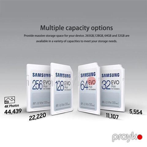 SD kart "Samsung EVO Plus 128GB, 256GB, 512GB" — Bakı