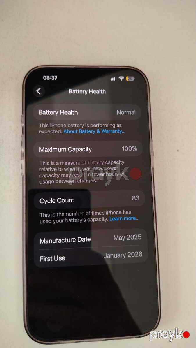 Apple iPhone 16 Pro Max White Titanium 256GB/8GB — Smartfonlar, Bakı (2)