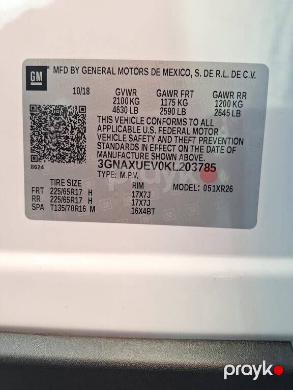 Chevrolet Equinox, 1.5 L, 2019 il, 269 000 km — Avtomobillər, Gəncə (10)