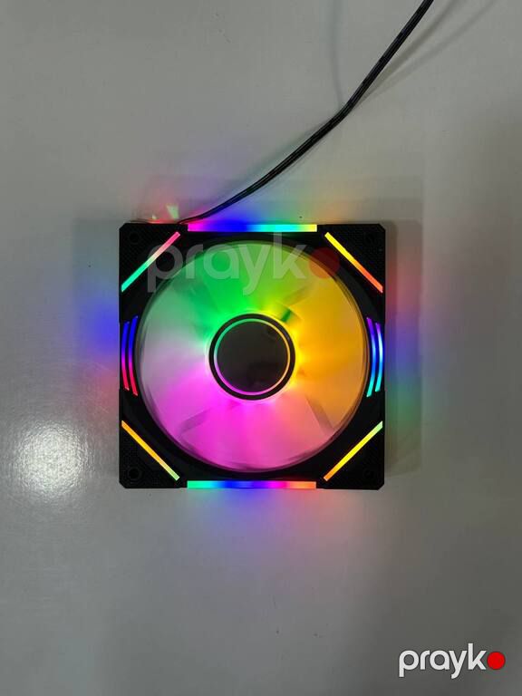 Argb Case Kuler "Loving Cool YD-1200" Black (Programmable Case Fan) — Kompüterlər və noutbuklar, Bakı (2)