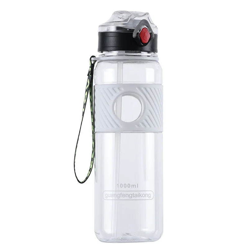 İdman su qabı WS1275, şəffaf, 1000 ml — Bakı