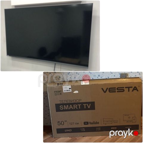 127 ekran Vesta Smart tv 400 Azn. 1 ay işlənilib. Klyonkası — Bakı