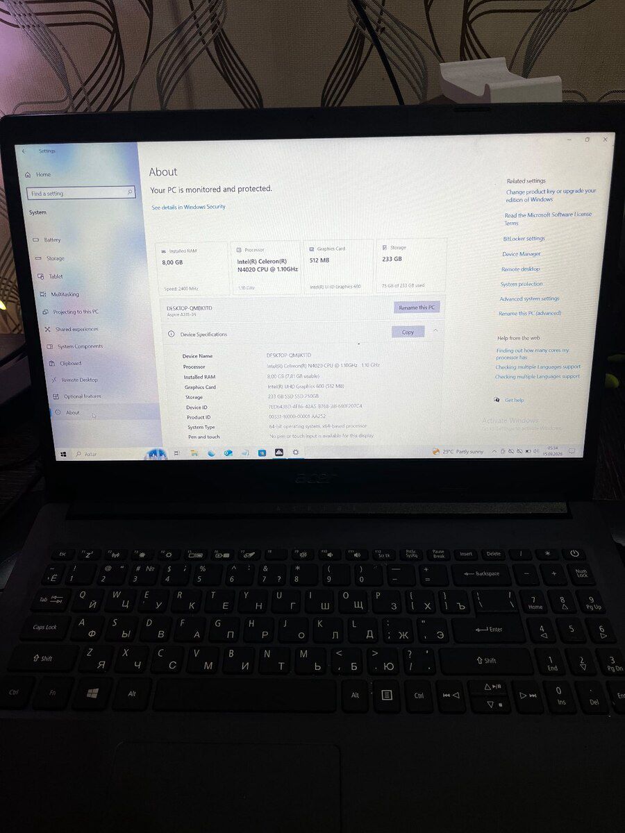 Noutbuk Acer — Noutbuklar, Bakı (3)