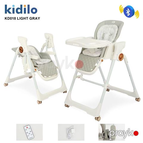 Uşaqlar üçün yedizdirmə oturacağı Kidilo KD018 AD009, açıq boz — Bakı