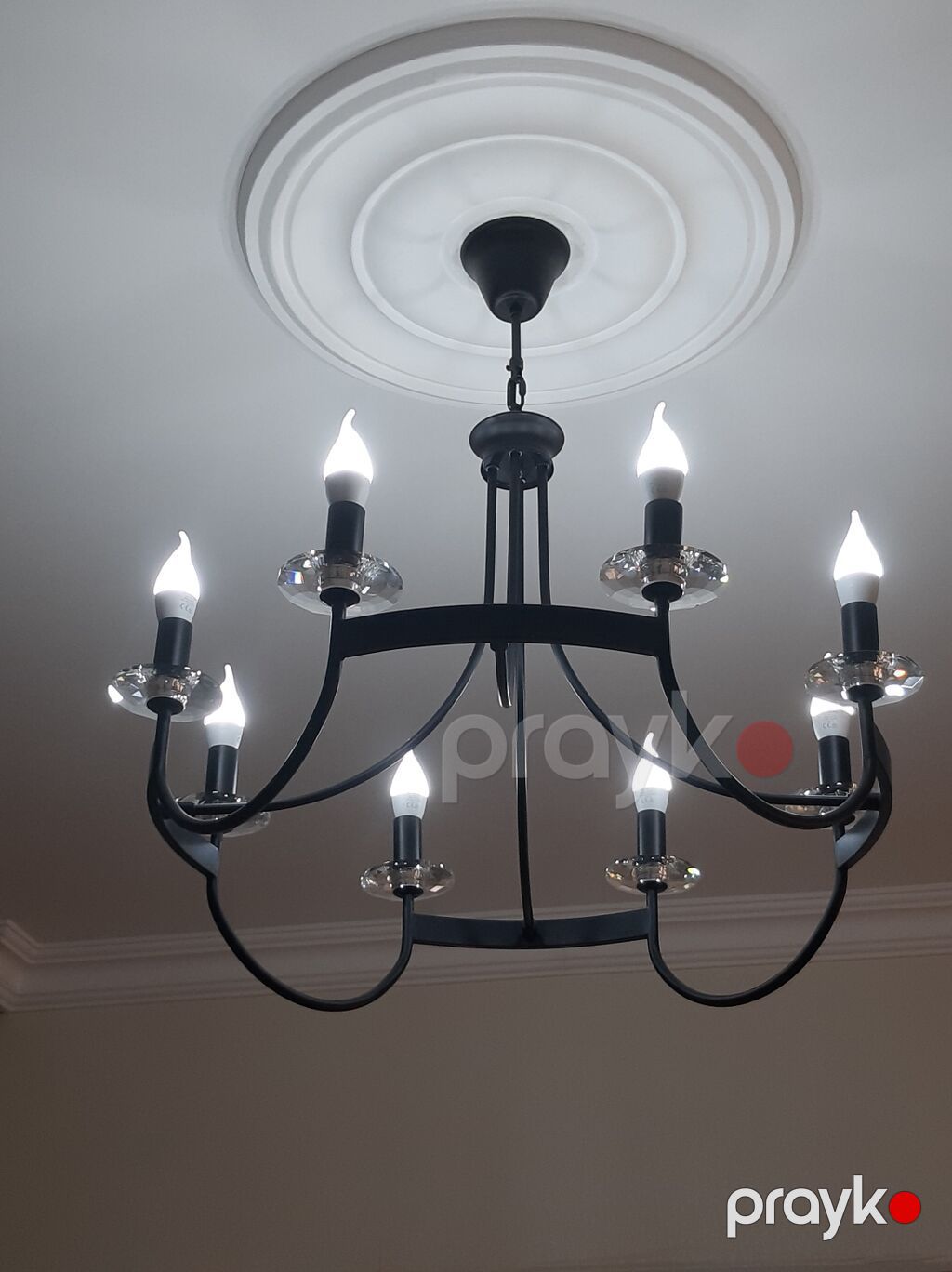 Çılçıraq, 8 lampa, Metal — Tavan is?qlar? v? cilc?raqlar, Gəncə (6)