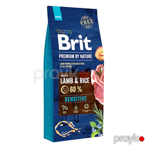 Quru yem Brit Premium by Nature Sensitive Lamb 15 kq — Bakı
