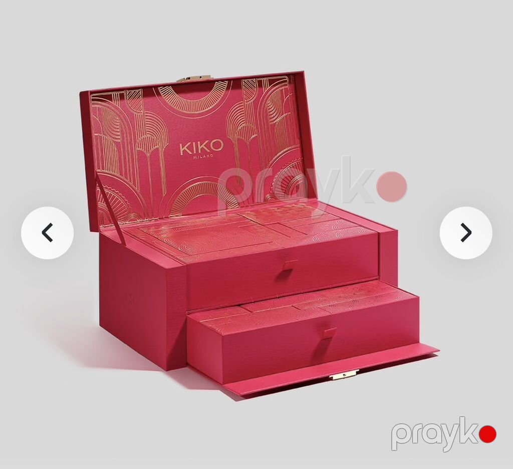 Kıko Milano – Qırmızı lüks makiyaj qutusu (advent tərzində) Məhsul — Kosmetik və parfüm dəstləri, Bakı (3)