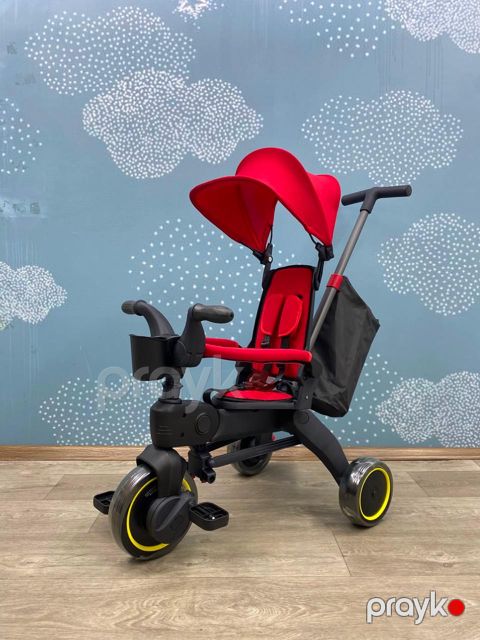 Üçtəkərli velosiped scrq002, 2-4 yaş, Qırmızı, Plastik/Metal — Bakı